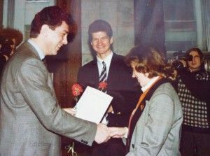 12 января 1996 года. Вручение журналистам благодарностей от обл.администрации