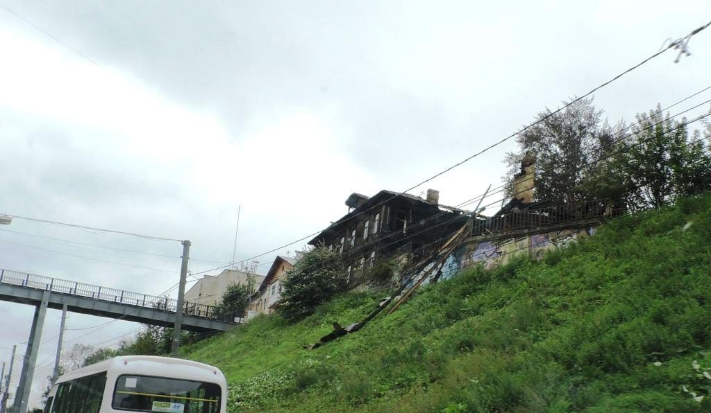 Вид на место пожара с Похвалинского съезда