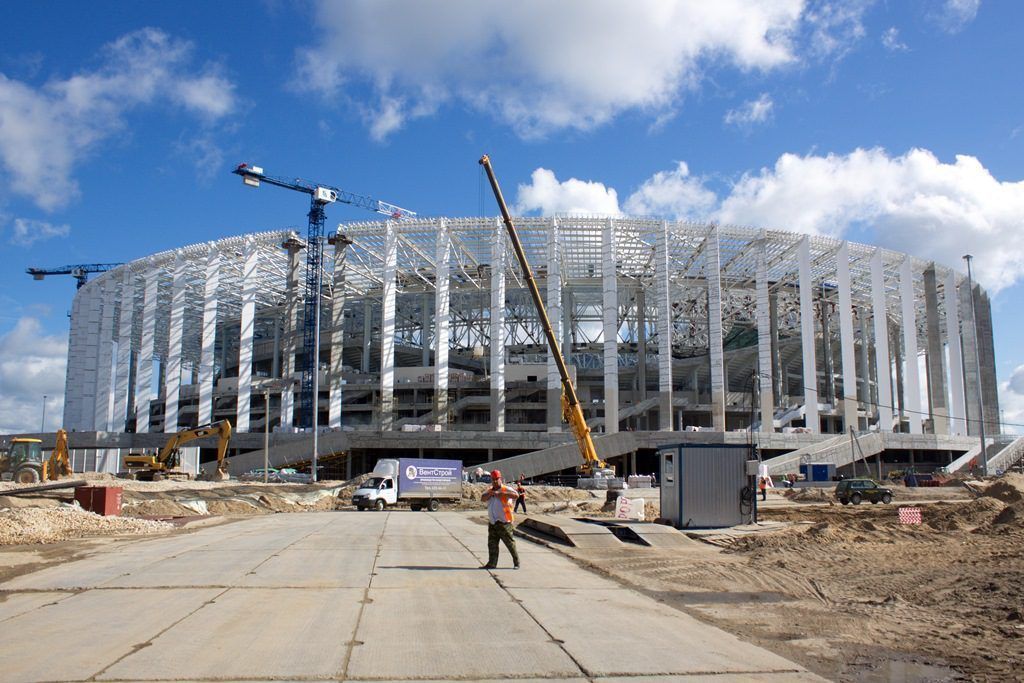 Почти две тысячи кресел уже установлено на стадионе «Нижний Новгород»