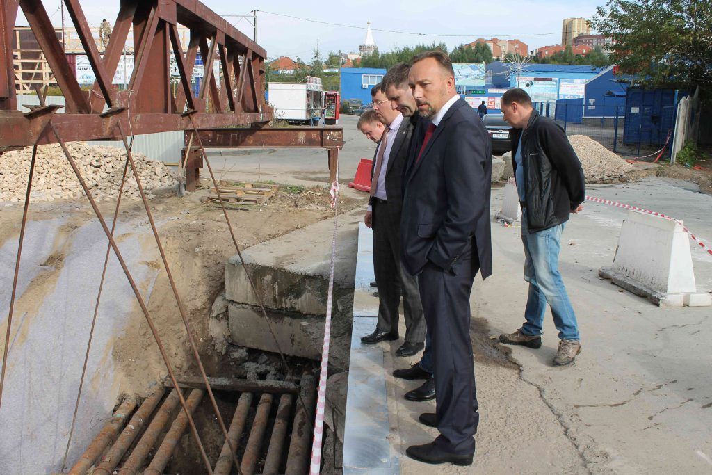 Реконструкция моста у рынка «Герц» завершена на 70%