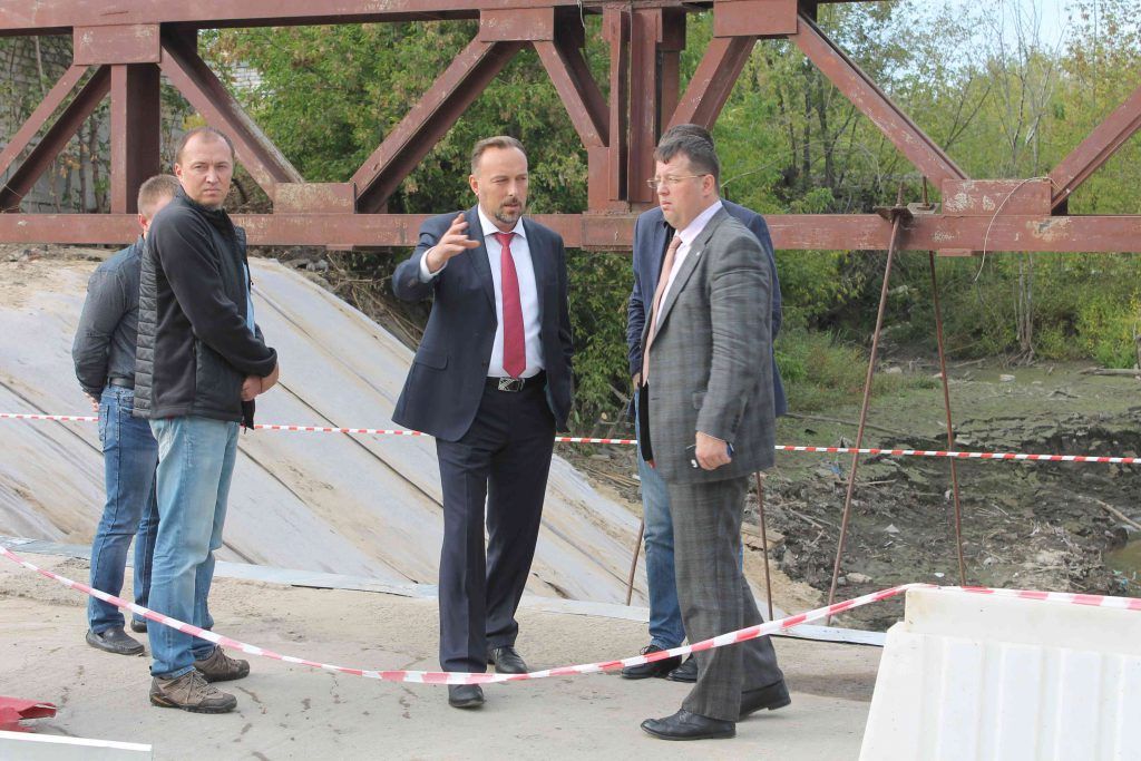 Реконструкция моста у рынка «Герц» завершена на 70%