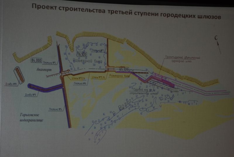 Городецкий шлюз карта