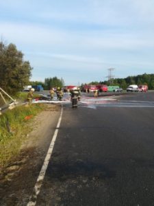 Водитель не найден после ДТП с пожаром в Кстовском районе