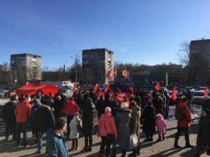 НРО КПРФ 22 февраля провело очередной митинг против "оптимизации" в здравоохранении