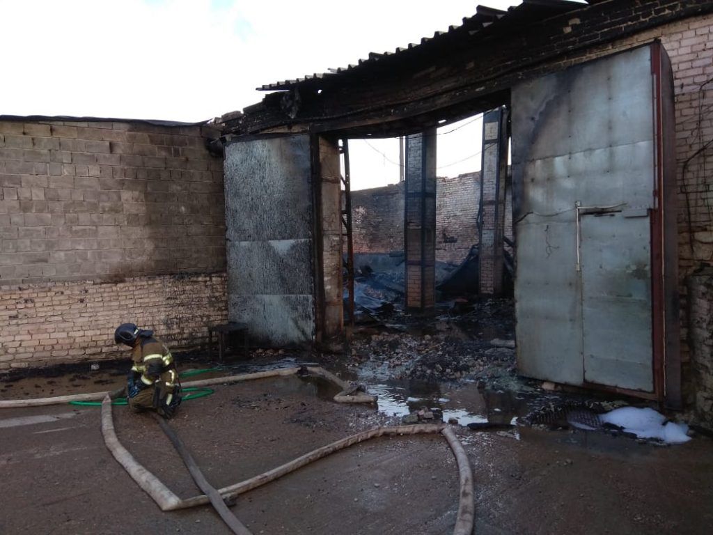 Пожар на складе в Дзержинске ликвидирован