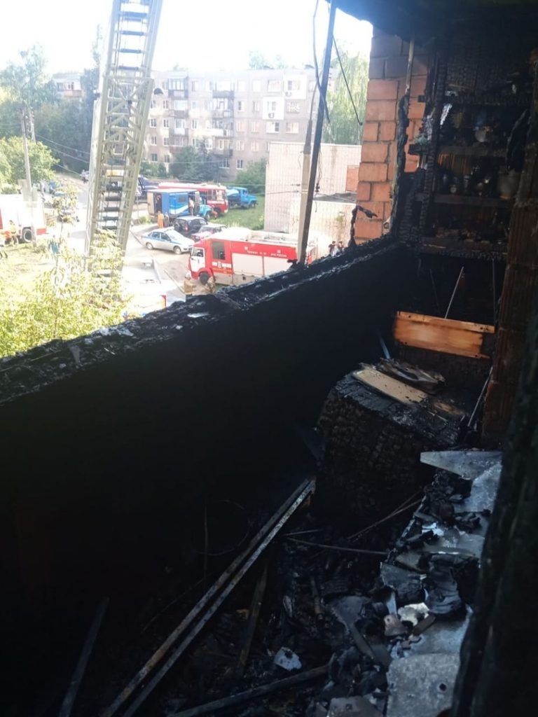 12 человек эвакуировали из-за пожара в Советском районе 22 августа