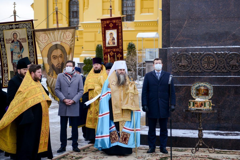 Освящение памятника Невскому