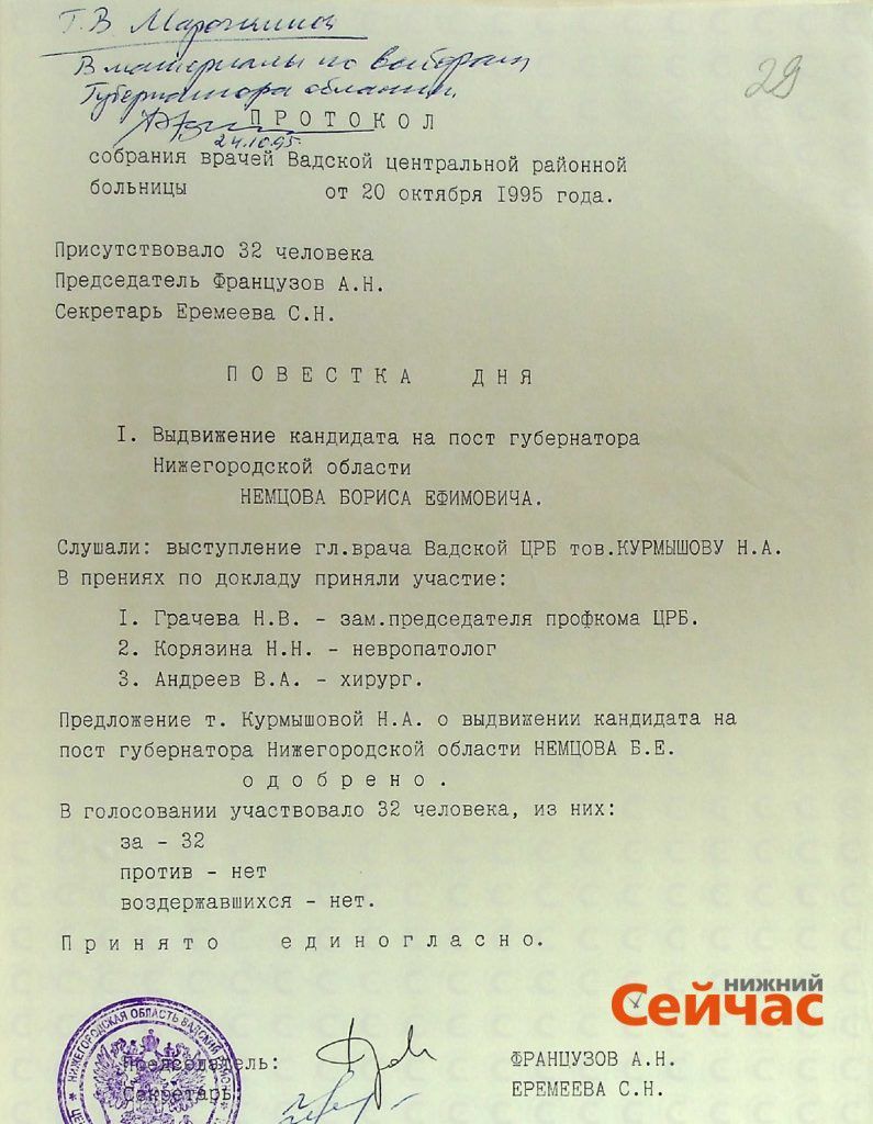 "В условиях беспредела, но в рамках закона": выборы губернатора Нижегородской области – 1995
