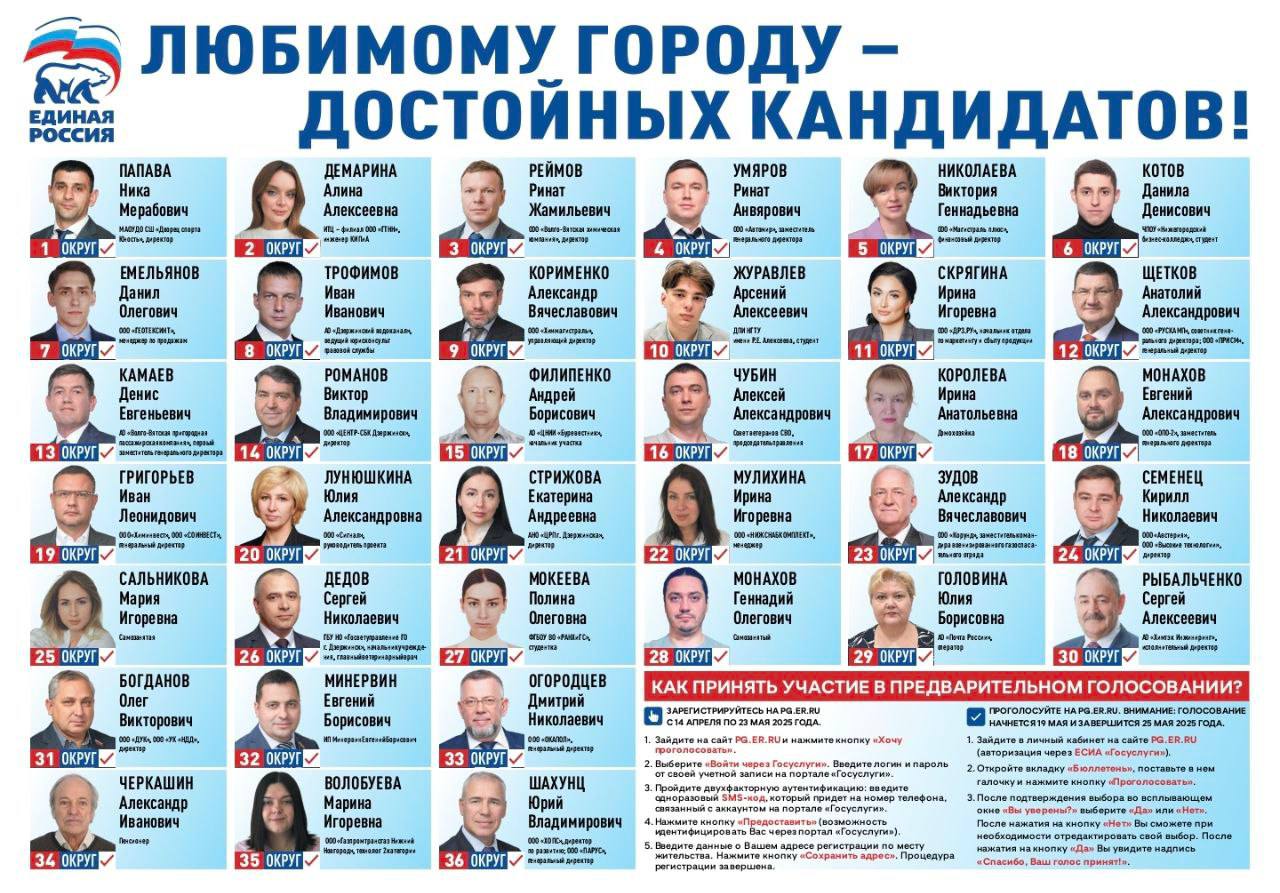 Мэр Дзержинска Клинков дал горожанам инструкцию голосования на праймериз «Единой России»