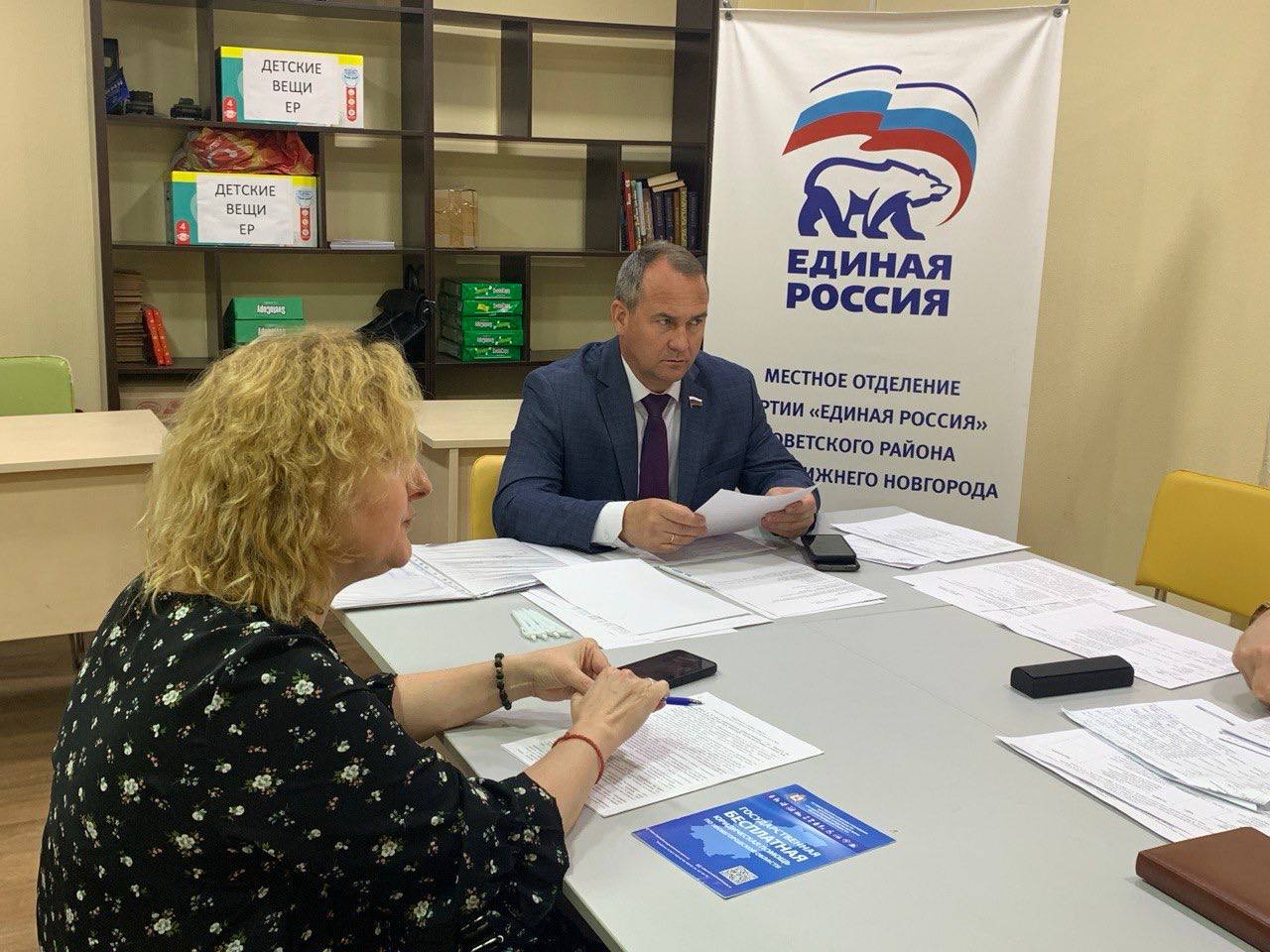 Евгений Чинцов провел прием граждан Советского района